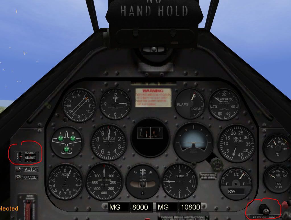 Test the trims in the airplane